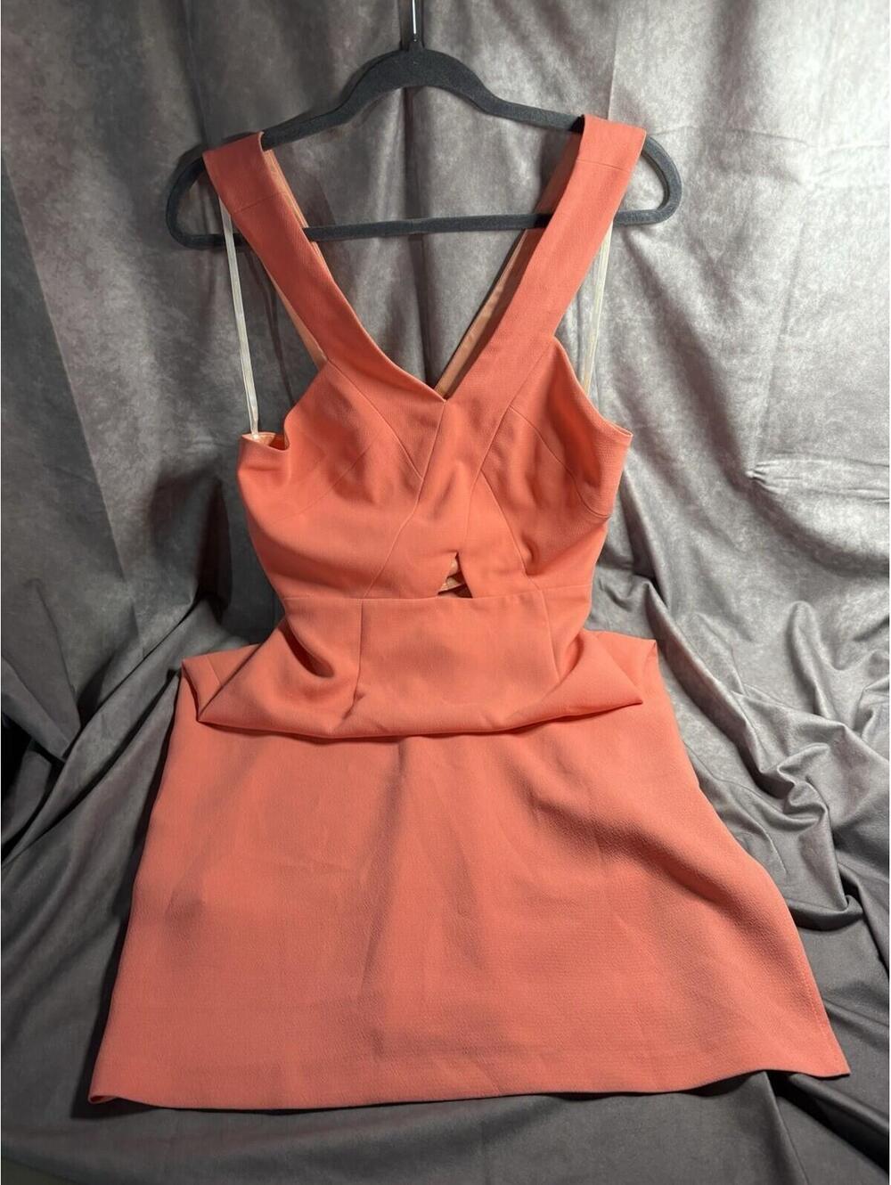 BCBGeneration Sherbet Cross-Back Midi Dress Size 12 NWT - Picture 3 of 8